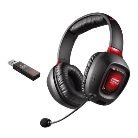 AURICULARES CON MICROFONO GAMING CREATIVE SOUND BLASTER TACTIC3D RAGE WIRELESS V2.0 - SONIDO ENVOLVENTE 7.1 - COMPATIBLE PC/MAC/