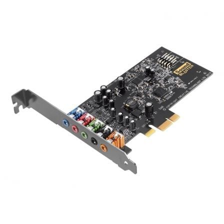 TARJETA DE SONIDO PCIE PARA JUEGOS CREATIVE SOUND BLASTER AUDIGY FX - HASTA 24-BIT/96KHZ - SNR 106DB - 600OHMIOS - SALIDA 5.1 -