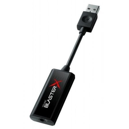 TARJETA DE SONIDO EXTERNA CREATIVE SOUND BLASTERX G1 - USB 2.0/3.0 - SONIDO 7.1 - ENTRADA DE MICROFONO Y ALTAVOCES