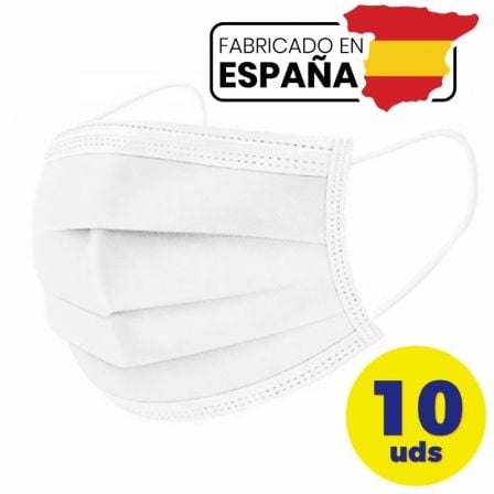 MASCARILLAS QUIRURGICAS IIR CUME/ PACK 10 UDS/ BLANCO