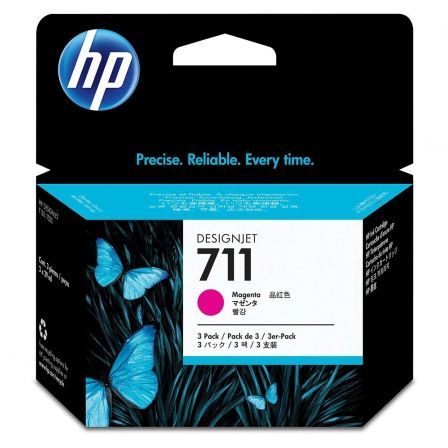 CARTUCHO DE TINTA ORIGINAL HP N711 MULTIPACK/ 3X MAGENTA