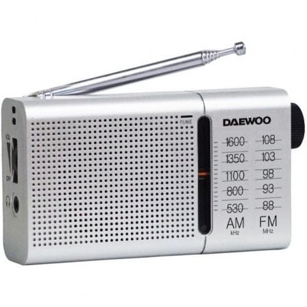 RADIO PORTATIL DAEWOO DW1037/ PLATEADA