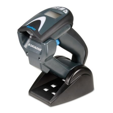 LECTOR DE CODIGOS DE BARRAS DATALOGIC GRYPHON I GM4130-BK-433K2 - LINEAR IMAGER - INALAMBRICO - KIT BASE RS-232 - NEGRO