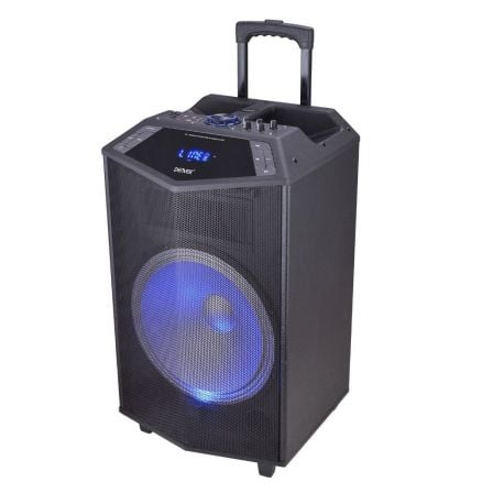 ALTAVOZ TROLLEY BLUETOOTH DENVER TSP-504 - 50W RMS - MICROSD/USB/AUX IN - MICROFONO INALAMBRICO - BATERIA 4500 MAH