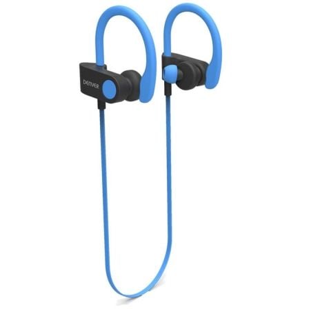 AURICULARES INTRAUDITIVOS BLUETOOTH DENVER BTE-110 BLUE - BT 4.2 - BATERIA RECARGABLE - MICROUSB - FUNCION MANOS LIBRES