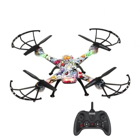 DRON DENVER DCH-460 - 4 CANALES - 6 EJES - FUNCION GYRO 360 - CAMARA 0.3MPX - BATERIA 650MAH - MANDO CONTROL 2.4GHZ