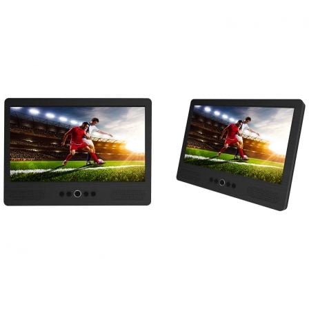 DVD PORTATIL CON 2 PANTALLAS DENVER MTW-1085TWIN - 10.1"/25.6CM C/U - LECTOR USB - SALIDA AV - MANDO A DISTANCIA - SOPORTES PARA