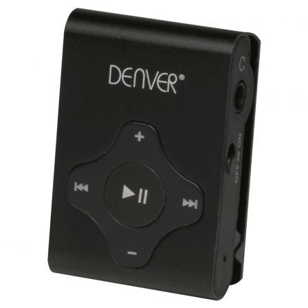 REPRODUCTOR MP3 DENVER MPS-409 BLACK MK2 - 4GB - MP3/WMA - BATERIA LITIO - 5 BOTONES - USB - INCLUYE AURICULARES