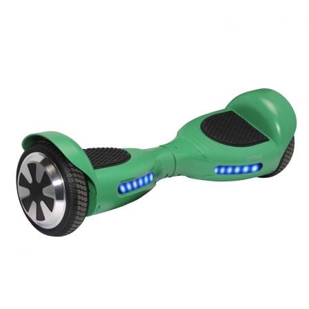 MONOPATIN ELECTRICO HOVERBOARD DENVER DBO-6530 GREEN - LLANTAS 16.5CM - 2 MOTORES 250W - DOBLE ESTABILIDAD - HASTA 15KM/H - BAT