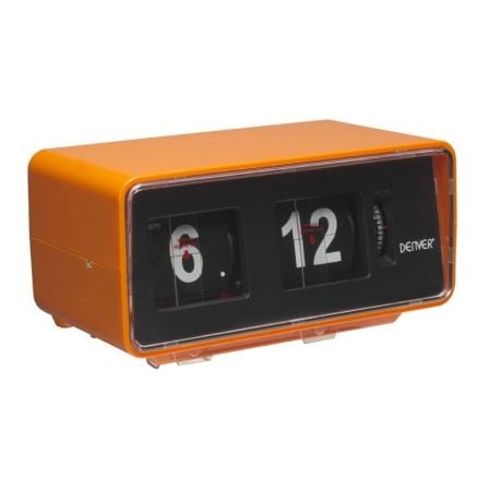 DESPERTADOR DENVER CR-425 - RADIO FM - ALARMA AL TIMBRE O RADIO - FLIP RETRO DE DIGITOS - BATERIA