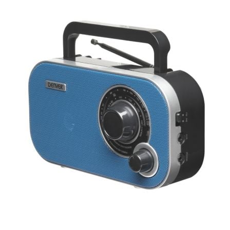 RADIO PORTATIL DENVER TR-54MK2 BLUE - AM/FM - ENTRADA AUXILIAR  - TOMA AURICULARES