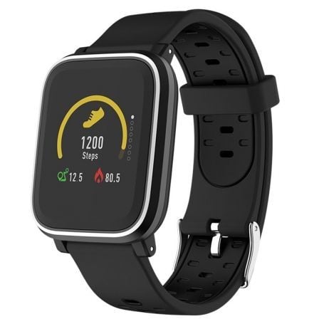 RELOJ INTELIGENTE DENVER SW-160 BLACK - BT - PANTALLA 3.3CM IPS - SENSOR FRECUENCIA CARDIACA - NOTIFICACIONES - IP67 - COMPATIBL