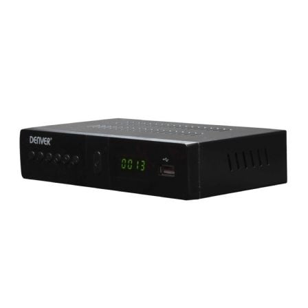 RECEPTOR TDT SOBREMESA DENVER DTB-138- DVB-T2 H.265 - SOPORTA 1080P - USB REPRODUCTOR - PANTALLA LED - HDMI - CONEXION ETHERNET