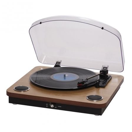 TOCADISCOS DENVER VPL-200BR - 5W - TOMA AURICULARES FRONTAL - USB TIPO B - SOFTWARE DE GRABACION PARA CONVERTIR VINILOS AL PC