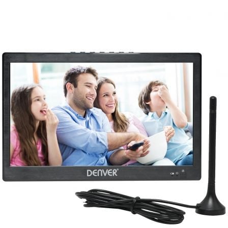 TELEVISOR PORTATIL DENVER LED-1031 - 10.1"/25.6CM - DVB-T2 - ALTAVOCES 2X1.5W - BAT. 2200MAH - CONTROL REMOTO - ENTRADA USB - SA