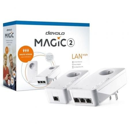 ADAPTADOR POWERLINE DEVOLO MAGIC 2 LAN 2400 MBPS/ PACK 2