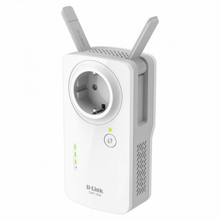 REPETIDOR WIFI D-LINK DAP-1635 - 802.11A/AB/B/G/N/AC - INDICADOR DE INTENSIDAD - GIGABIT ETHERNET - 2 ANTENAS - TOMA SCHUKO INTE