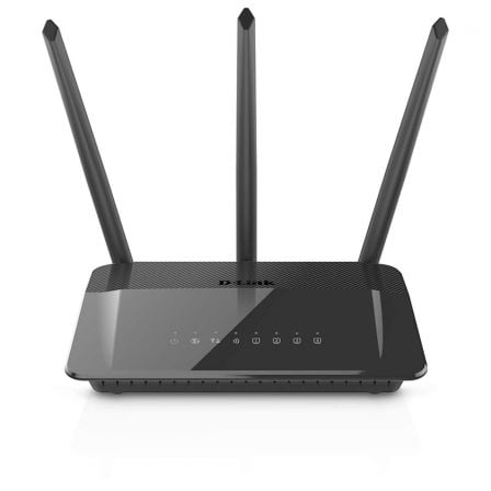 ROUTER WIFI D-LINK AC1750 - 802.11AC A/B/G/N - BANDA DUAL 2.4/5GHZ - 4XLAN 10/100/1000 - 1XWAN - BOTON WPS - CIFRADO SEGURO - 3