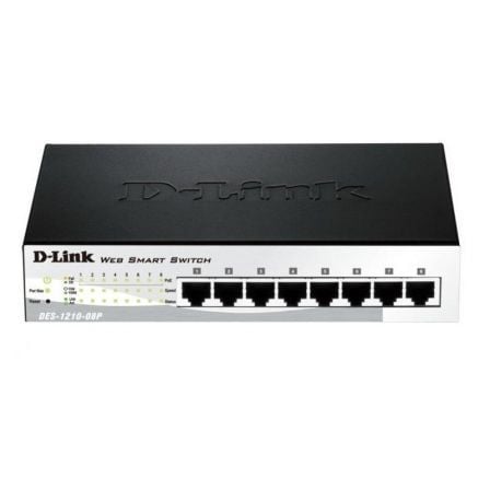 SWITCH SMART MANAGED D-LINK DES-1210-08P - 8 PUERTOS 10/100 - ALIMENTACION POE (8 PUERTOS)