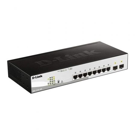 SWITCH D-LINK DGS-1210-10 8 PUERTOS/ RJ-45 GIGABIT 10/100/1000 POE/ SFP