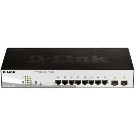 SWITCH D-LINK DGS-1210-10P 10 PUERTOS/ RJ-45 GIGABIT 10/100/1000 POE/ SFP