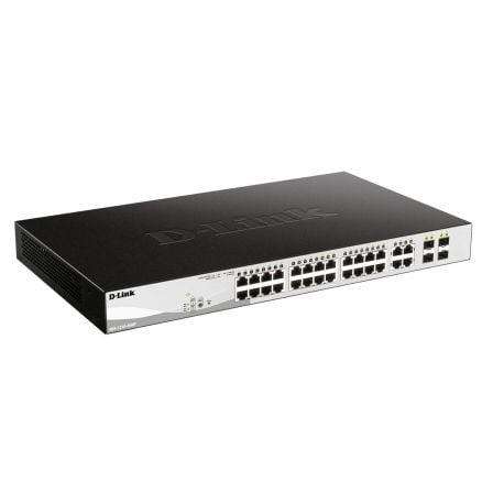 SWITCH D-LINK SMART PLUS DGS-1210-28MP 28 PUERTOS/ RJ-45 10/100/1000 POE/ SFP