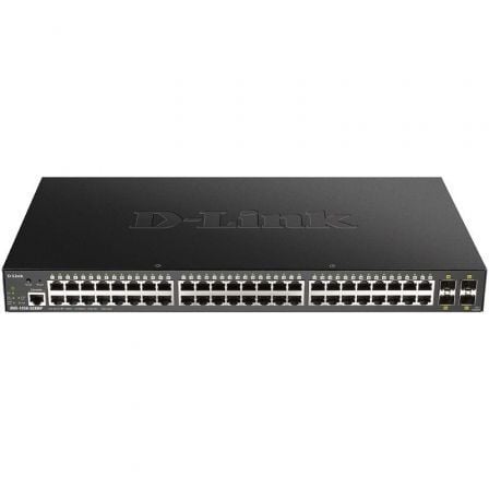 SWITCH GESTIONADO D-LINK SMART DGS-1250-52XMP 52 PUERTOS/ RJ-45 10/100/1000 POE/ SFP