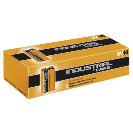 PACK DE 10 PILAS 9V DURACELL INDUSTRIAL ID1604B10 - ALCALINA