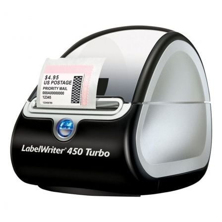 IMPRESORA DE ETIQUETAS DYMO LABELWRITER 450 TURBO S0838840/ TERMICA/ USB/ NEGRA Y GRIS