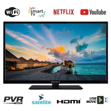 TELEVISOR EAS ELECTRIC E24SL701 - 24"/60.9CM - 1366*768 - DVB-T/T2/C/S/S2 HEVC - SMART TV - WIFI - VGA - 2*HDMI - USB - LAN - VE