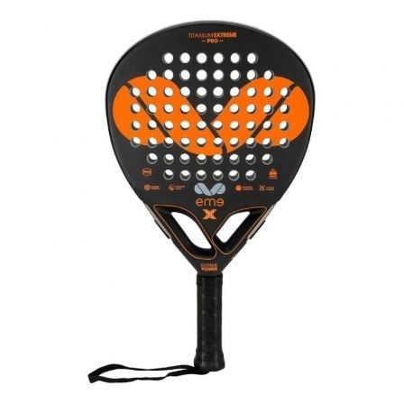 PALA DE PADEL EME EXTREME POWER PRO/ NEGRA Y ROJA