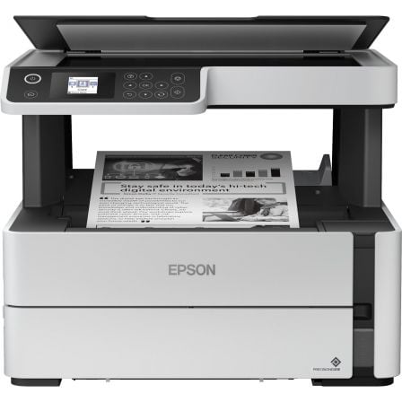 MULTIFUNCION RECARGABLE MONOCROMO EPSON ECOTANK ET-M2140 DUPLEX/ GRIS