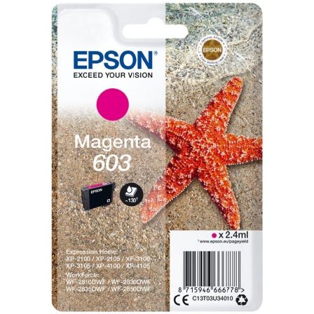 CARTUCHO DE TINTA ORIGINAL EPSON N603/ MAGENTA | Consumibles epson