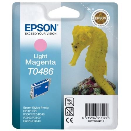 CARTUCHO DE TINTA ORIGINAL EPSON T0486/ MAGENTA CLARO