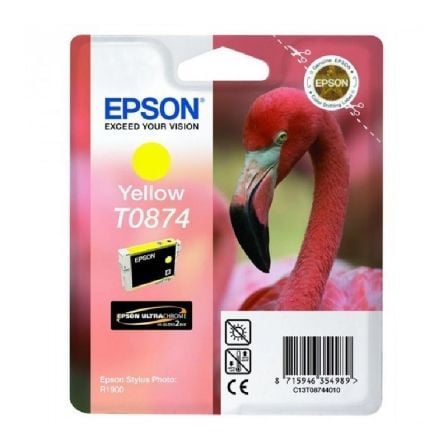 CARTUCHO DE TINTA ORIGINAL EPSON T0874/ AMARILLO