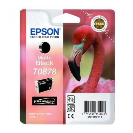 CARTUCHO DE TINTA ORIGINAL EPSON T0878/ NEGRO MATE