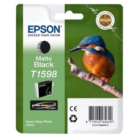 CARTUCHO DE TINTA ORIGINAL EPSON T1598/ NEGRO MATE