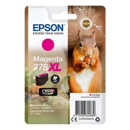 CARTUCHO DE TINTA ORIGINAL EPSON N378 XL ALTA CAPACIDAD/ MAGENTA