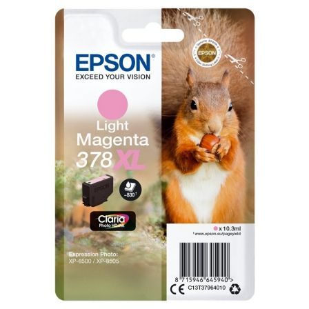 CARTUCHO DE TINTA ORIGINAL EPSON N378 XL ALTA CAPACIDAD/ MAGENTA CLARO