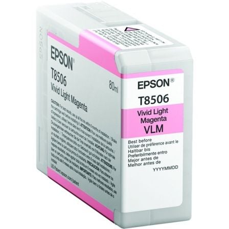 CARTUCHO DE TINTA ORIGINAL EPSON T8506/ MAGENTA CLARO VIVO