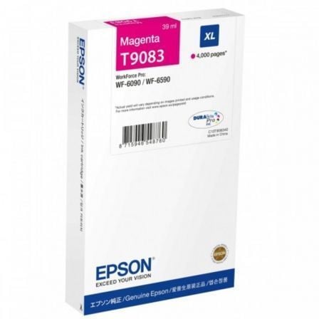 CARTUCHO DE TINTA ORIGINAL EPSON T9083 XL ALTA CAPACIDAD/ MAGENTA | Consumibles epson