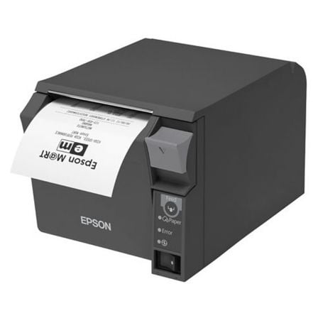 IMPRESORA DE TICKETS TERMICA EPSON TM-T70II (024A2) - VELOCIDAD 250MM/S - CARACTERES ANK - USB - WIFI - APERTURA DE CAJON - DARK