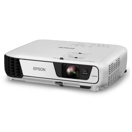 PROYECTOR PORTATIL EPSON EB-S31 - 3200 LUMENES - 15000:1 - 800X600 SVGA - ZOOM DIG. 1.35X - VGA - HDMI - VIDEO COMPUESTO - S-VID