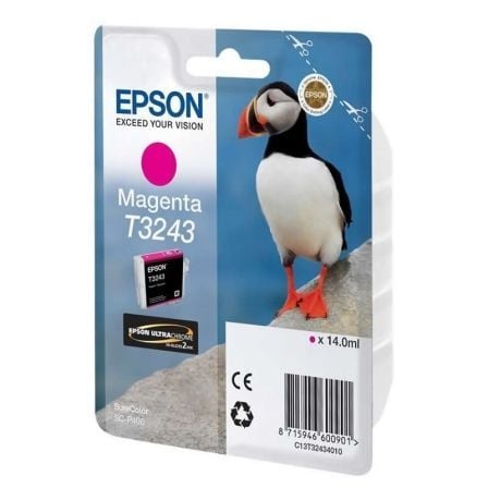 CARTUCHO DE TINTA ORIGINAL EPSON T3243/ MAGENTA