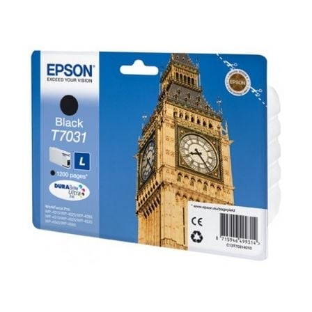 CARTUCHO DE TINTA ORIGINAL EPSON T7031 L/ NEGRO