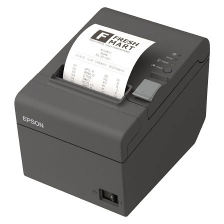 IMPRESORA DE TICKETS TERMICA EPSON TM-T20II - VELOCIDAD 200MM/S -  ROLLO 80MM - CORTE PARCIAL - ETHERNET