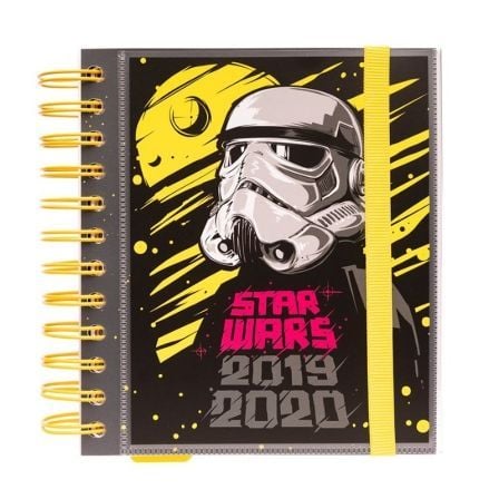 AGENDA ESCOLAR ERIK ADPM1901 STAR WARS - 14*16CM - SEPT. 19/JUNIO 2020 - 300PAG. 80G - REGLA MARCAPAGINAS - LAMINAS SEPARADORAS