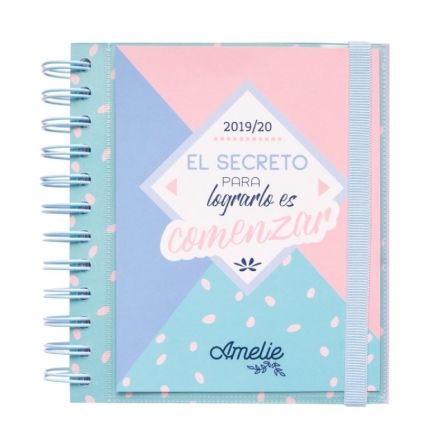 AGENDA ESCOLAR ERIK ADPM1905 DP M AMELIE - 14*16CM - SEPT. 19/JUNIO 2020 - 300PAG. 80G - REGLA MARCAPAGINAS - LAMINAS SEPARADORA