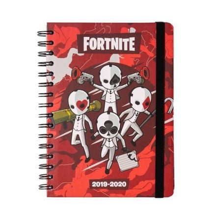 AGENDA ESCOLAR ERIK ASVA51915 FORTNITE - 14.8*21CM - AGOSTO 19/JULIO 2020 - 254PAG. 100G - PEGATINAS - CIERRE BANDA ELASTICA