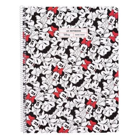 CUADERNO CON ESPIRAL RAYADO ERIK MINNIE MOUSE CTPPMA40005/ A4/ 80 HOJAS